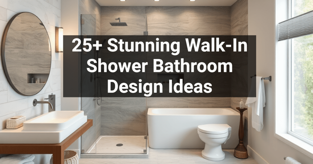 25+ Stunning Walk-In Shower Bathroom Design Ideas