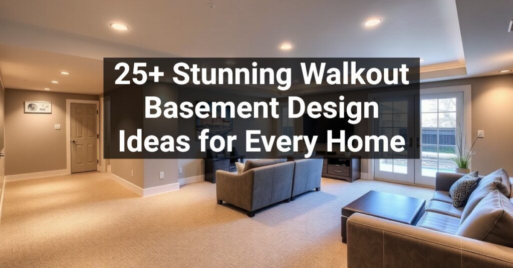 25+ Stunning Walkout Basement Design Ideas for Every Home