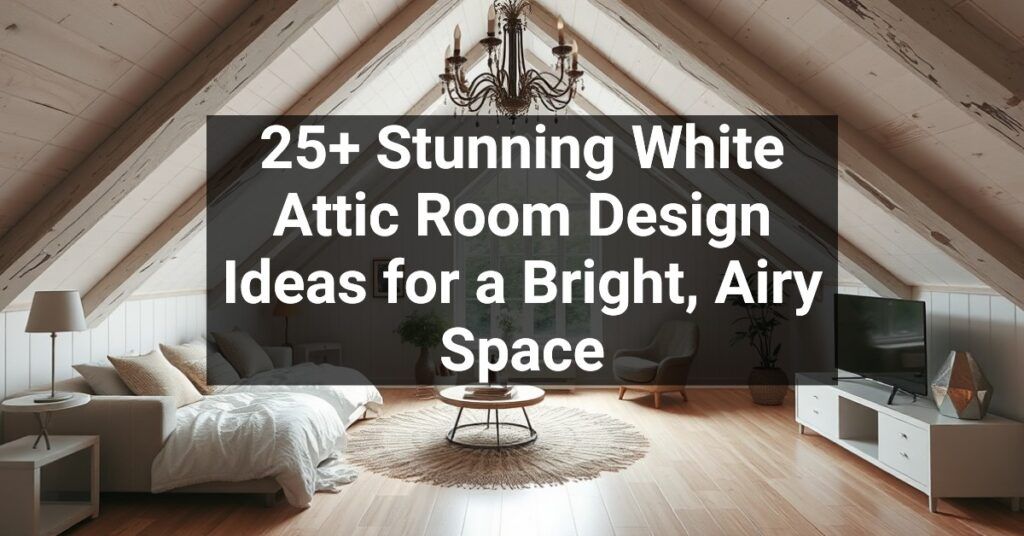 25+ Stunning White Attic Room Design Ideas for a Bright, Airy Space