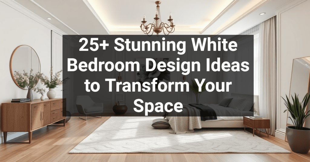 25+ Stunning White Bedroom Design Ideas to Transform Your Space