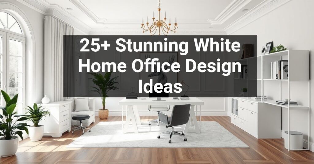 25+ Stunning White Home Office Design Ideas