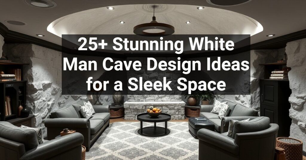 25+ Stunning White Man Cave Design Ideas for a Sleek Space