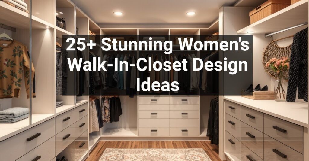 25+ Stunning Women's Walk-In-Closet Design Ideas