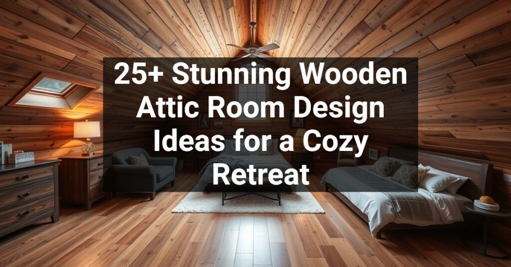 25+ Stunning Wooden Attic Room Design Ideas for a Cozy Retreat