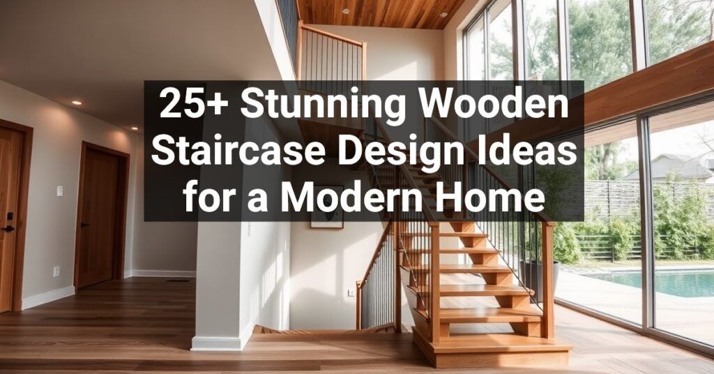 25+ Stunning Wooden Staircase Design Ideas for a Modern Home