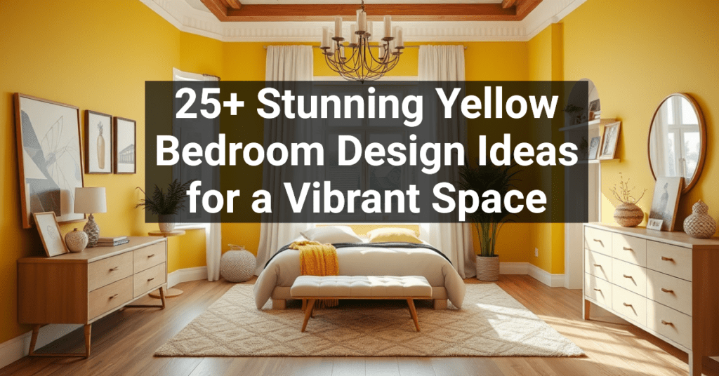 25+ Stunning Yellow Bedroom Design Ideas for a Vibrant Space