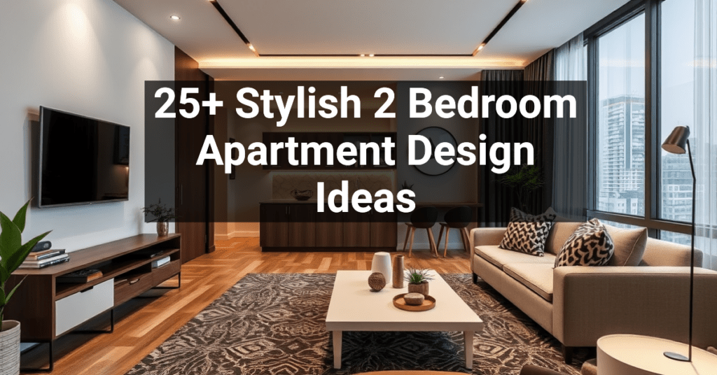 25+ Stylish 2 Bedroom Apartment Design Ideas