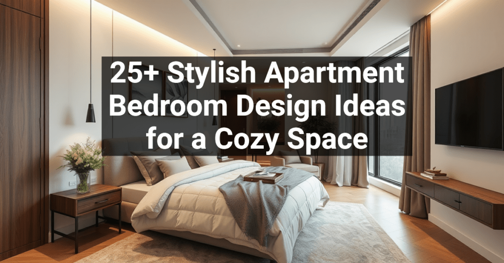 25+ Stylish Apartment Bedroom Design Ideas for a Cozy Space