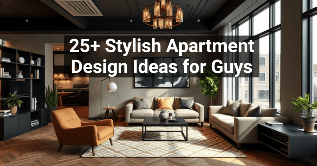 25+ Stylish Apartment Design Ideas for Guys