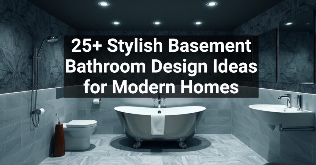 25+ Stylish Basement Bathroom Design Ideas for Modern Homes