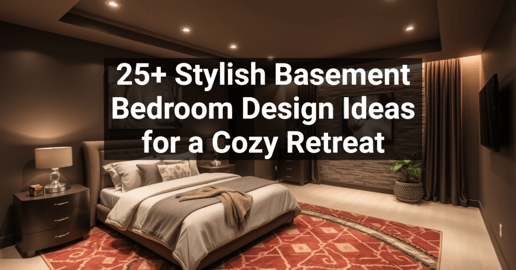 25+ Stylish Basement Bedroom Design Ideas for a Cozy Retreat