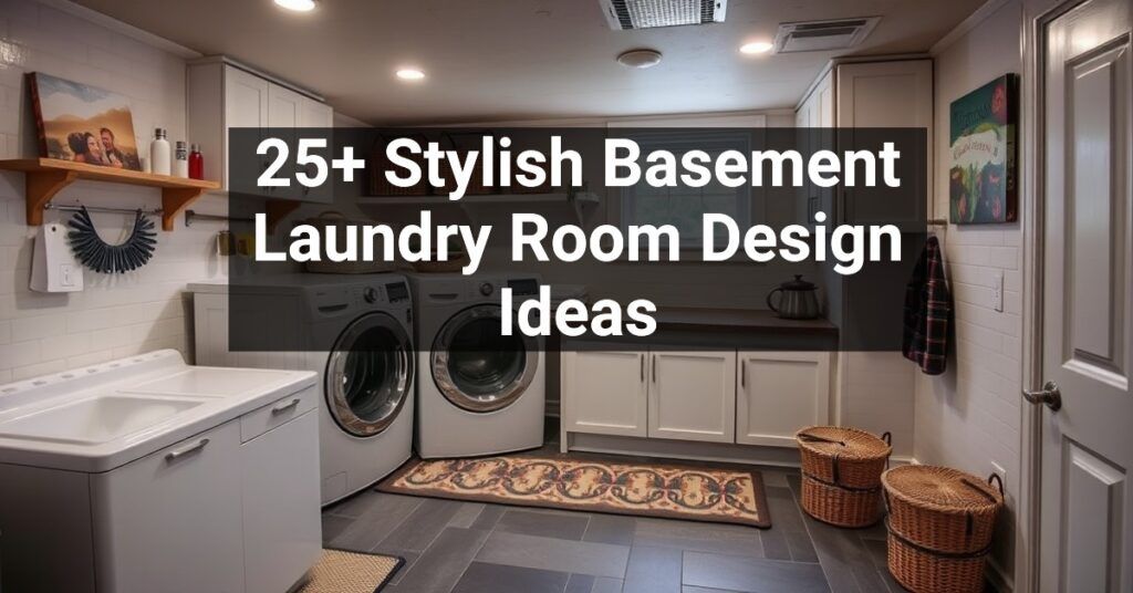 25+ Stylish Basement Laundry Room Design Ideas