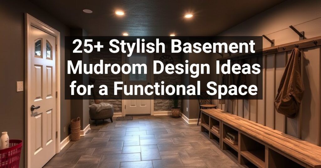 25+ Stylish Basement Mudroom Design Ideas for a Functional Space