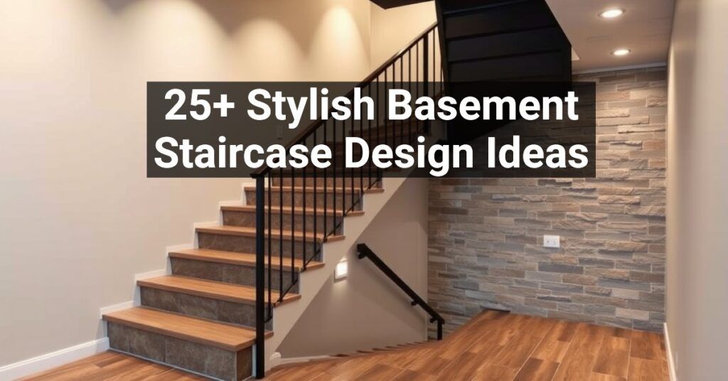 25+ Stylish Basement Staircase Design Ideas