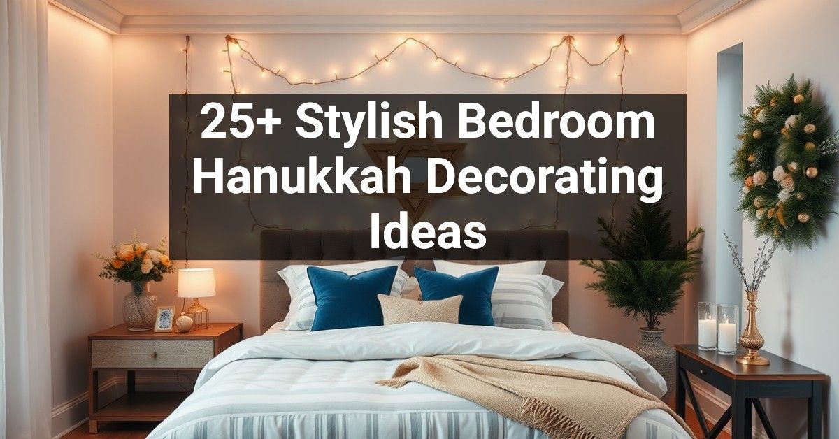 25+ Stylish Bedroom Hanukkah Decorating Ideas