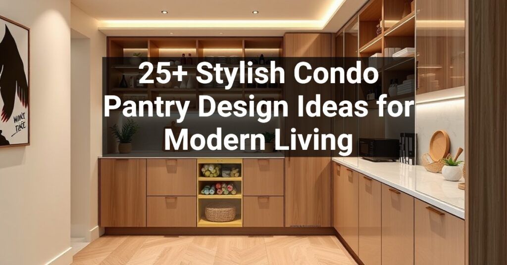 25+ Stylish Condo Pantry Design Ideas for Modern Living