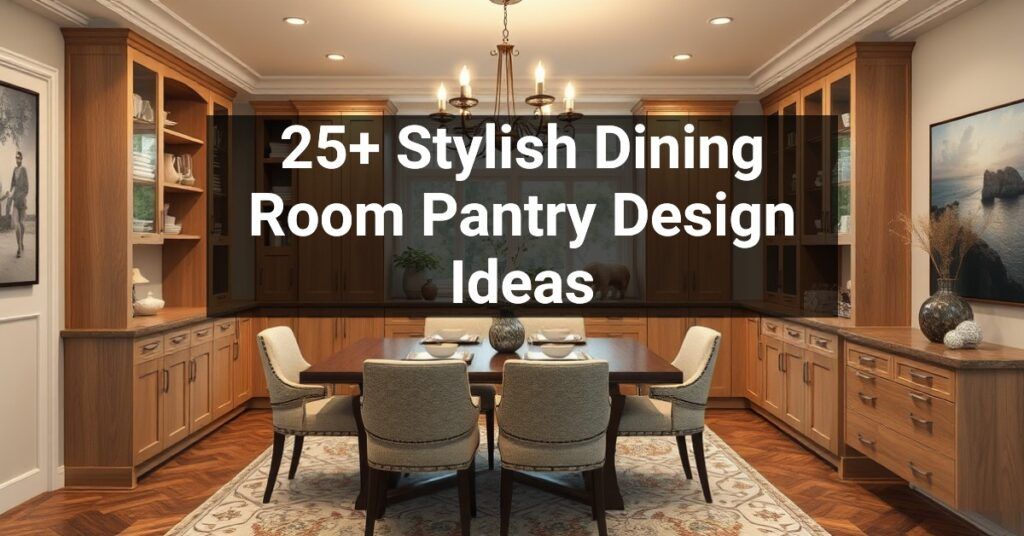 25+ Stylish Dining Room Pantry Design Ideas