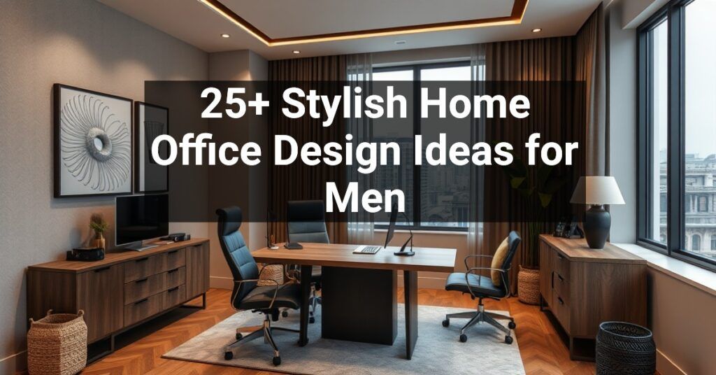 25+ Stylish Home Office Design Ideas for Men