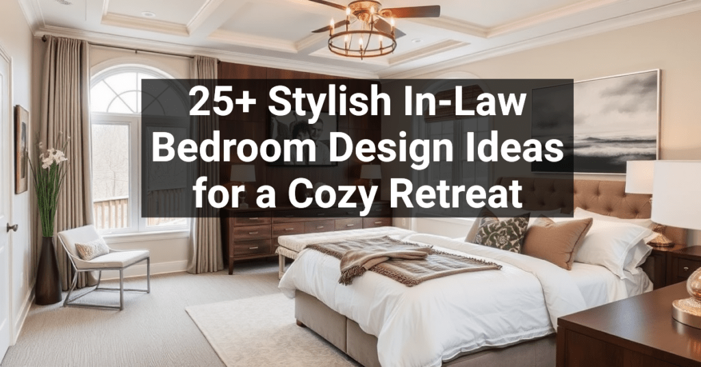 25+ Stylish In-Law Bedroom Design Ideas for a Cozy Retreat