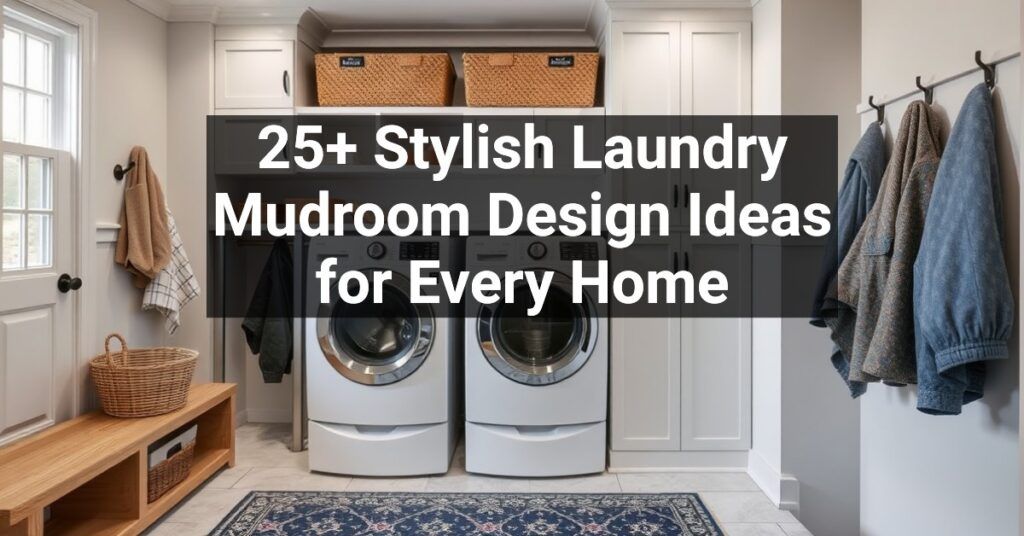 25+ Stylish Laundry Mudroom Design Ideas for Every Home