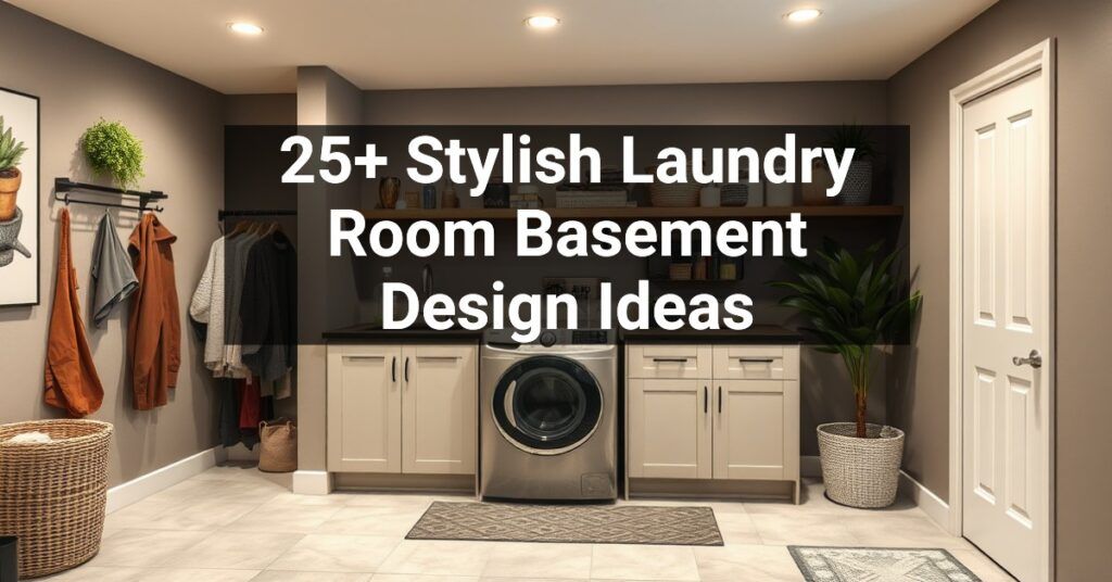 25+ Stylish Laundry Room Basement Design Ideas