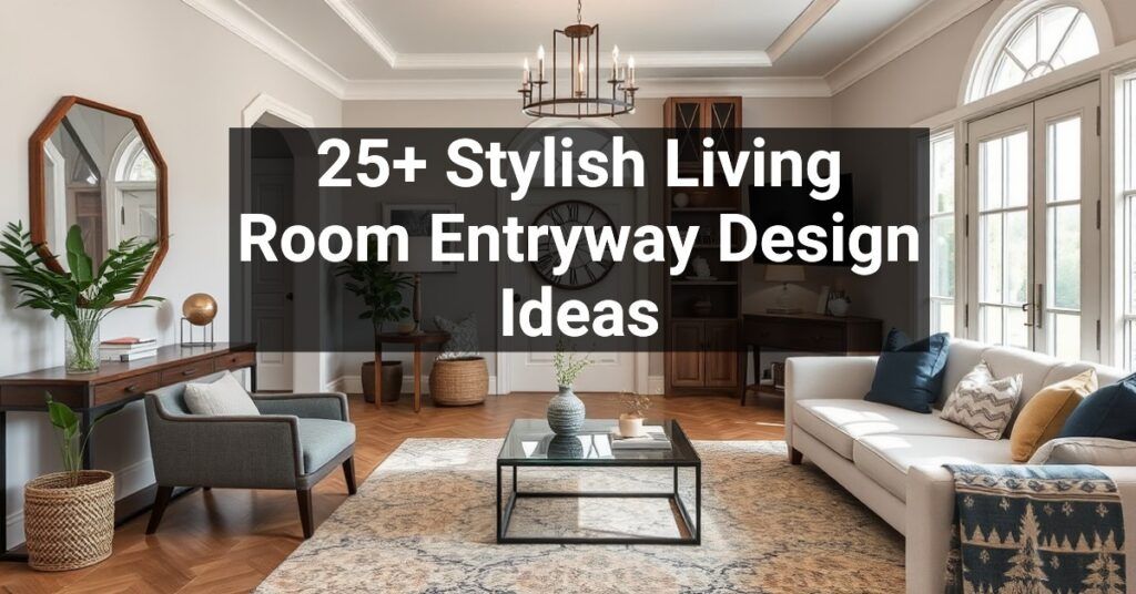 25+ Stylish Living Room Entryway Design Ideas