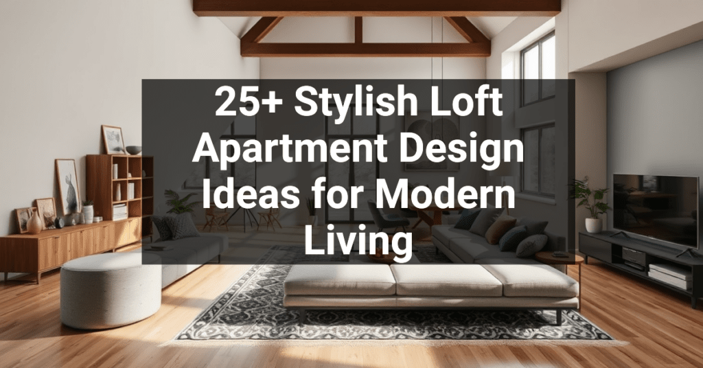 25+ Stylish Loft Apartment Design Ideas for Modern Living