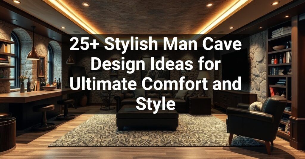 25+ Stylish Man Cave Design Ideas for Ultimate Comfort and Style