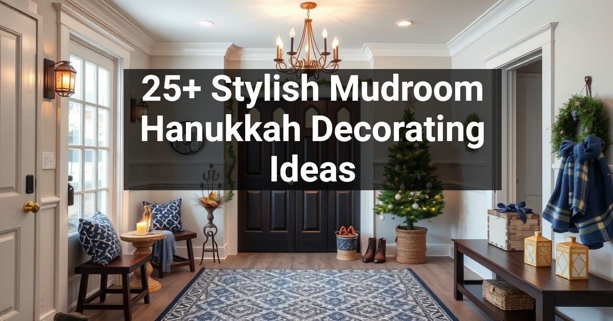 25+ Stylish Mudroom Hanukkah Decorating Ideas