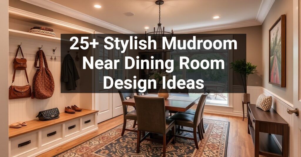 25+ Stylish Mudroom Near Dining Room Design Ideas