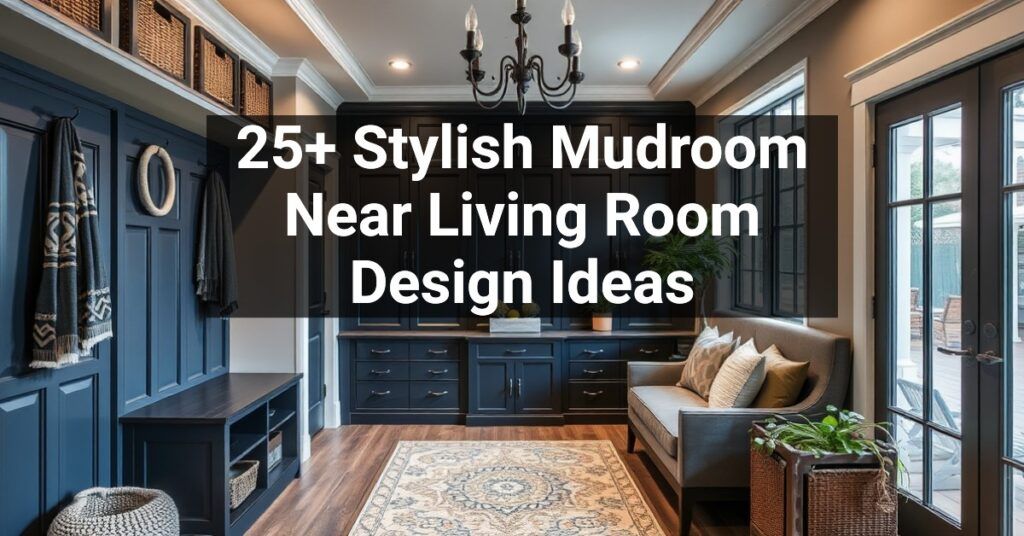 25+ Stylish Mudroom Near Living Room Design Ideas