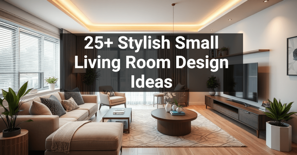 25+ Stylish Small Living Room Design Ideas