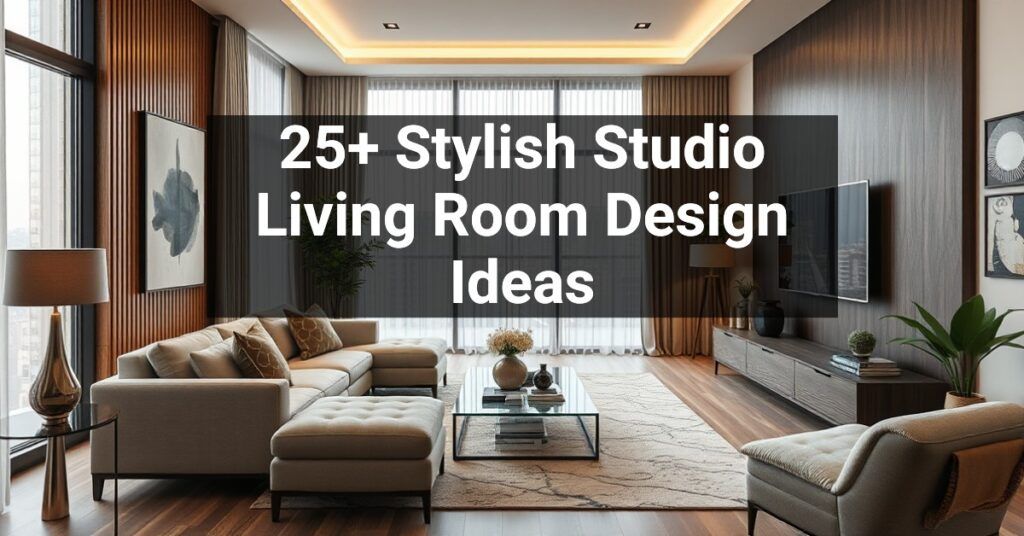 25+ Stylish Studio Living Room Design Ideas