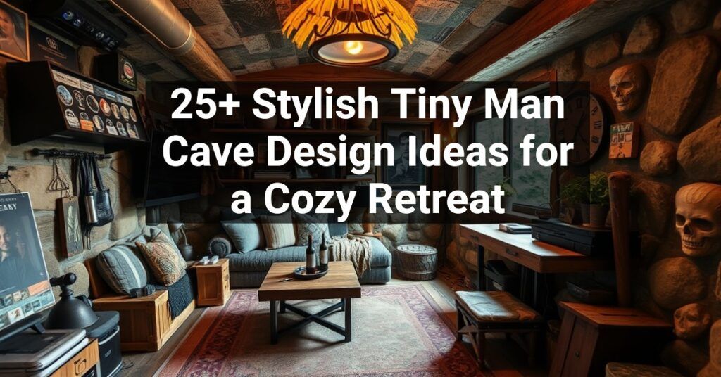 25+ Stylish Tiny Man Cave Design Ideas for a Cozy Retreat