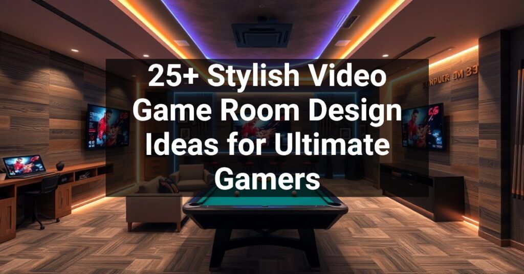 25+ Stylish Video Game Room Design Ideas for Ultimate Gamers