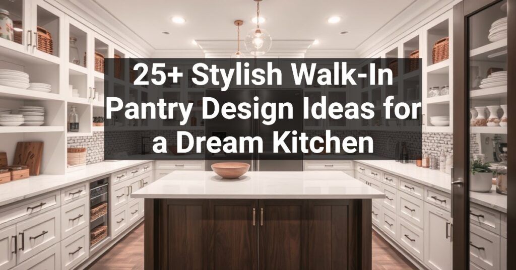 25+ Stylish Walk-In Pantry Design Ideas for a Dream Kitchen