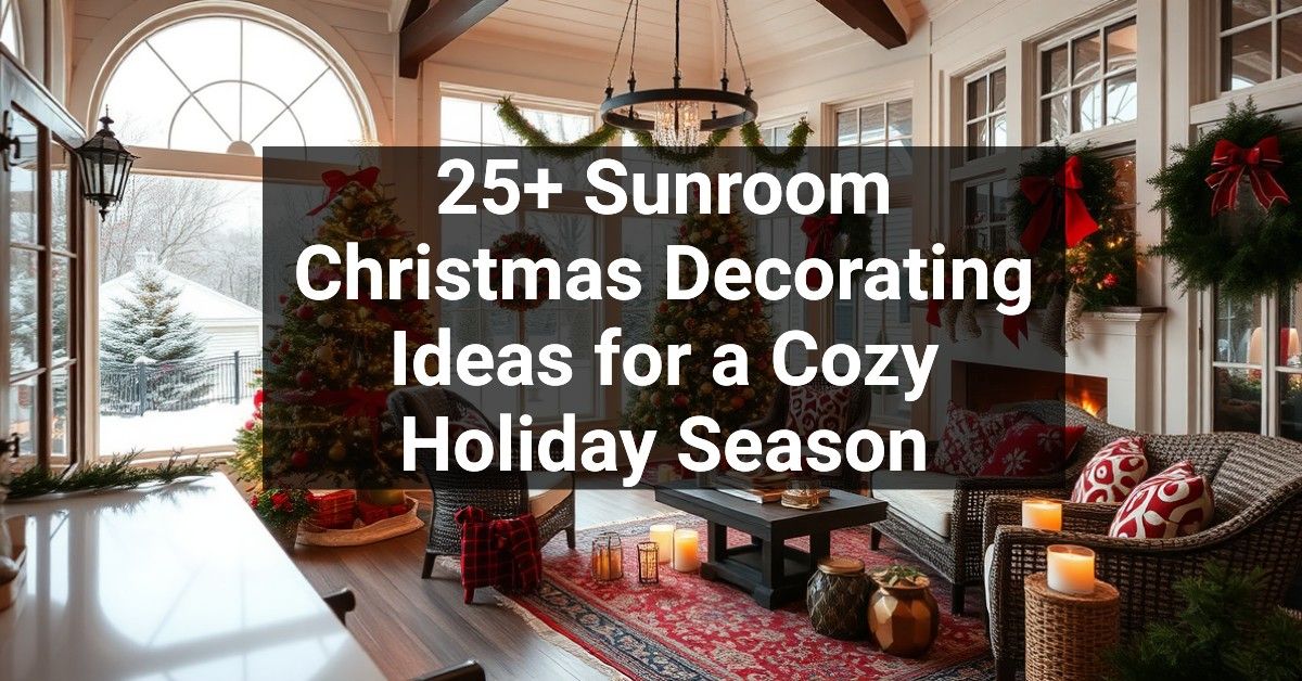 25+ Sunroom Christmas Decorating Ideas for a Cozy Holiday Season