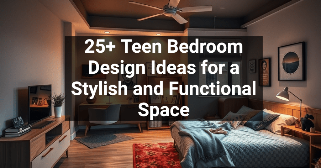 25+ Teen Bedroom Design Ideas for a Stylish and Functional Space