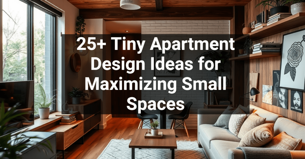 25+ Tiny Apartment Design Ideas for Maximizing Small Spaces