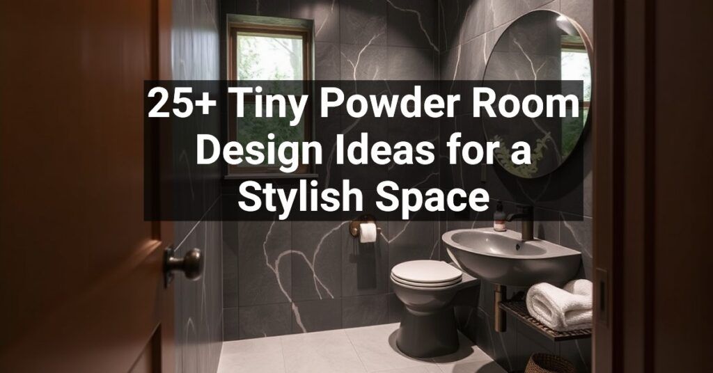 25+ Tiny Powder Room Design Ideas for a Stylish Space