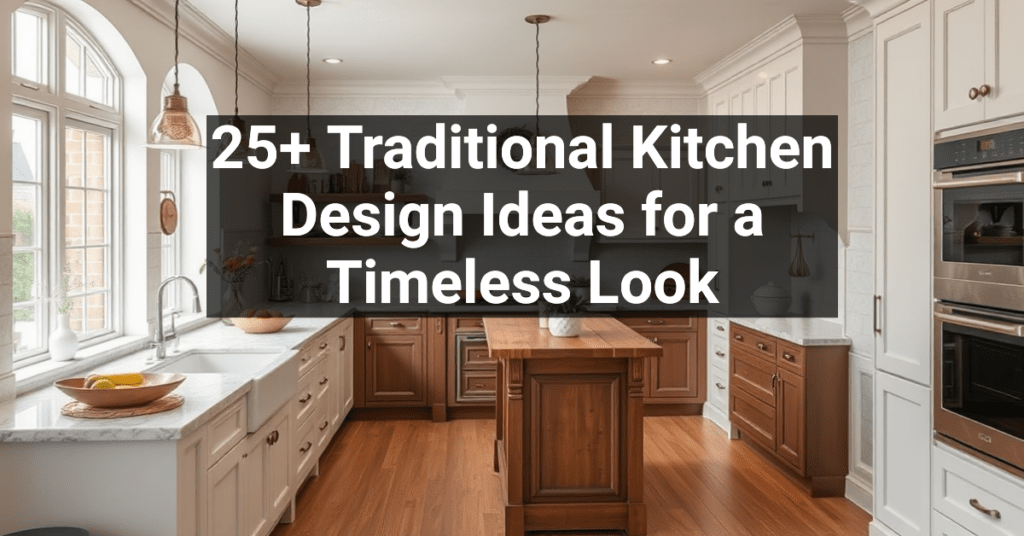 25+ Traditional Kitchen Design Ideas for a Timeless Look