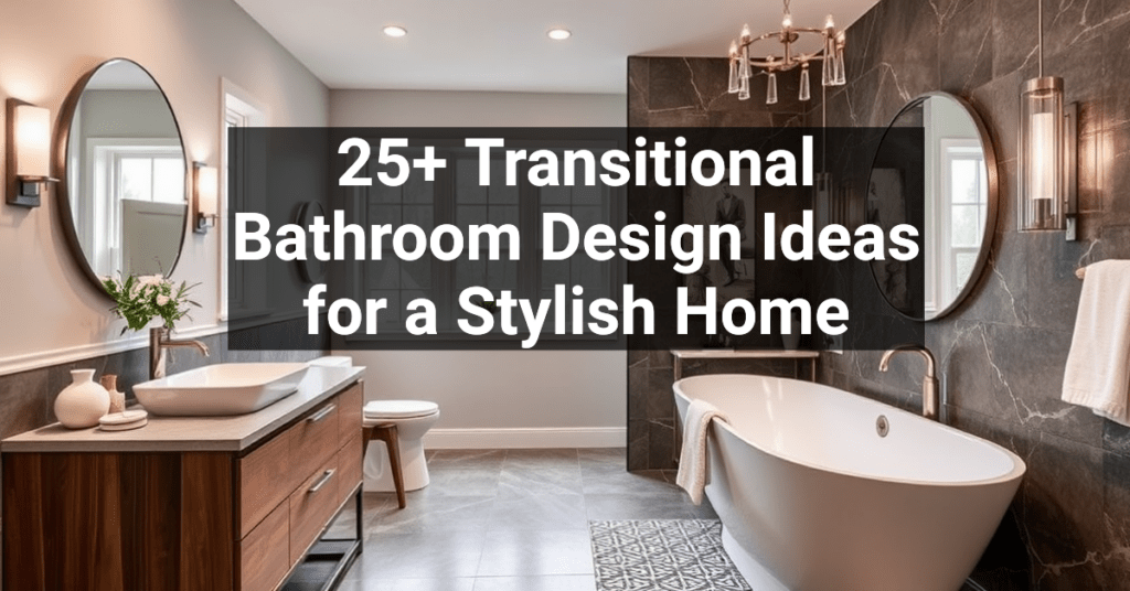 25+ Transitional Bathroom Design Ideas for a Stylish Home