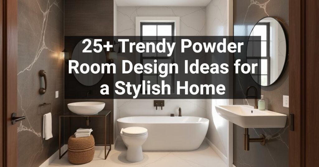 25+ Trendy Powder Room Design Ideas for a Stylish Home