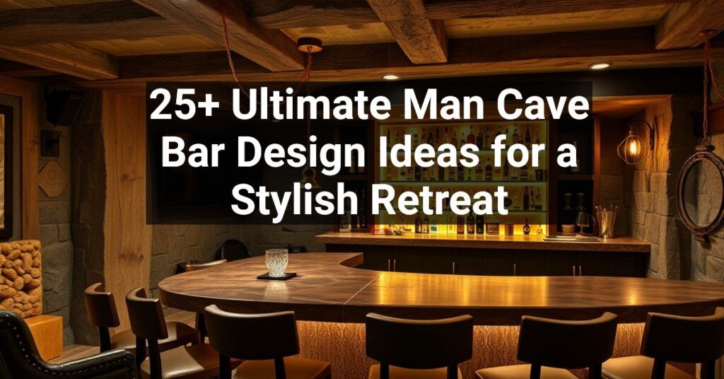 25+ Ultimate Man Cave Bar Design Ideas for a Stylish Retreat