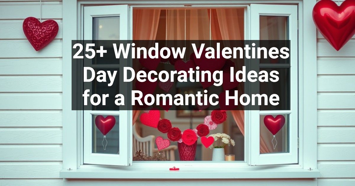 25+ Window Valentines Day Decorating Ideas for a Romantic Home