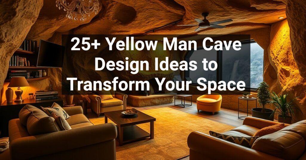 25+ Yellow Man Cave Design Ideas to Transform Your Space