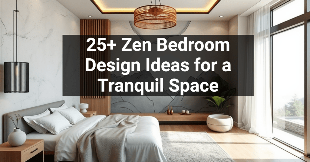 25+ Zen Bedroom Design Ideas for a Tranquil Space