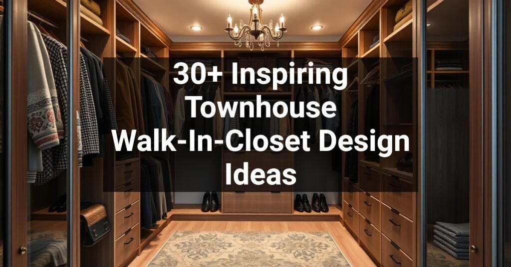 30+ Inspiring Townhouse Walk-In-Closet Design Ideas