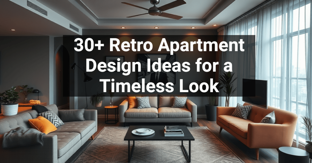 30+ Retro Apartment Design Ideas for a Timeless Look