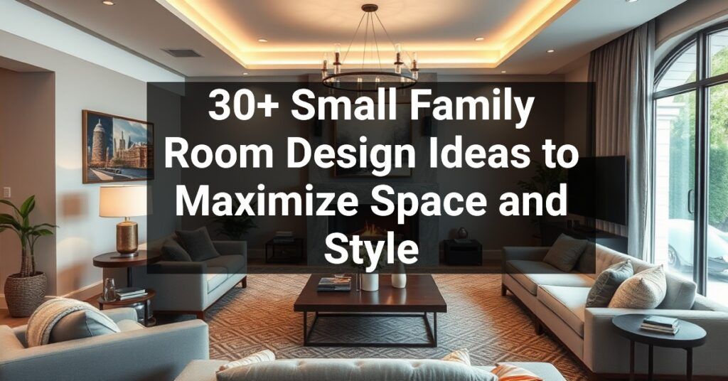 30+ Small Family Room Design Ideas to Maximize Space and Style